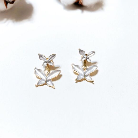 butterfly earrings N287 - Picture 3 of 6